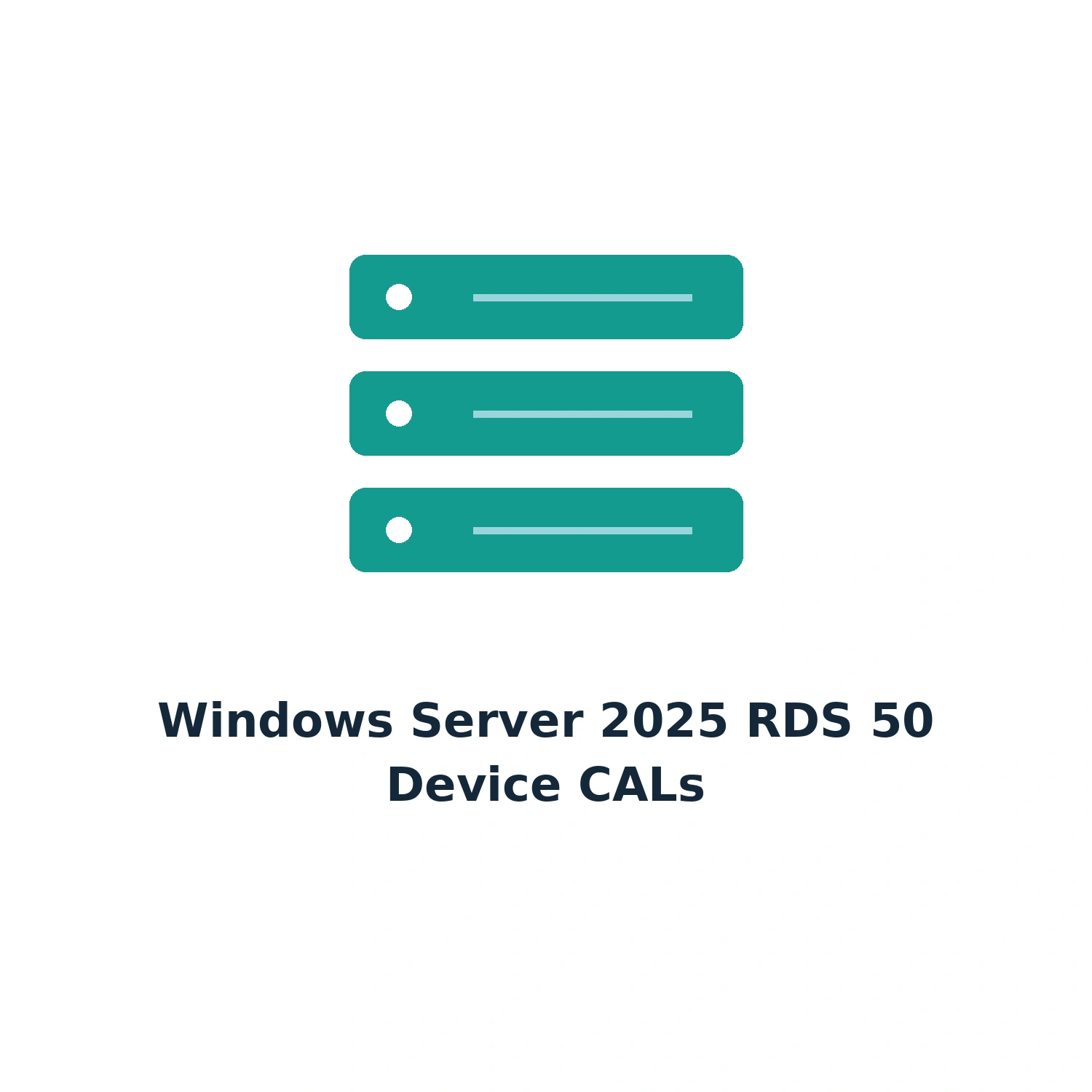 Windows Server 2025 RDS – 50 Device CALs – Lifetime — product illustration