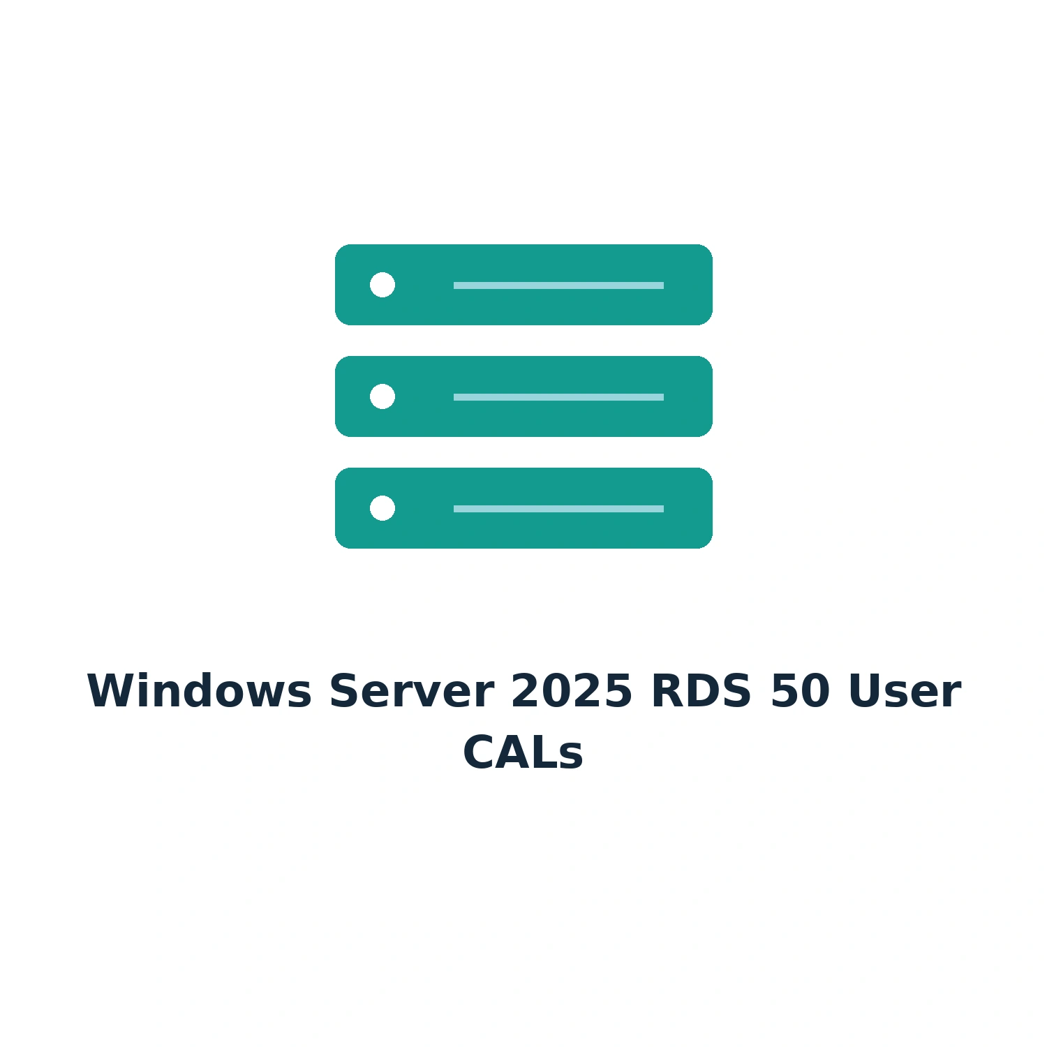 Windows Server 2025 RDS – 50 User CALs – Lifetime — product illustration