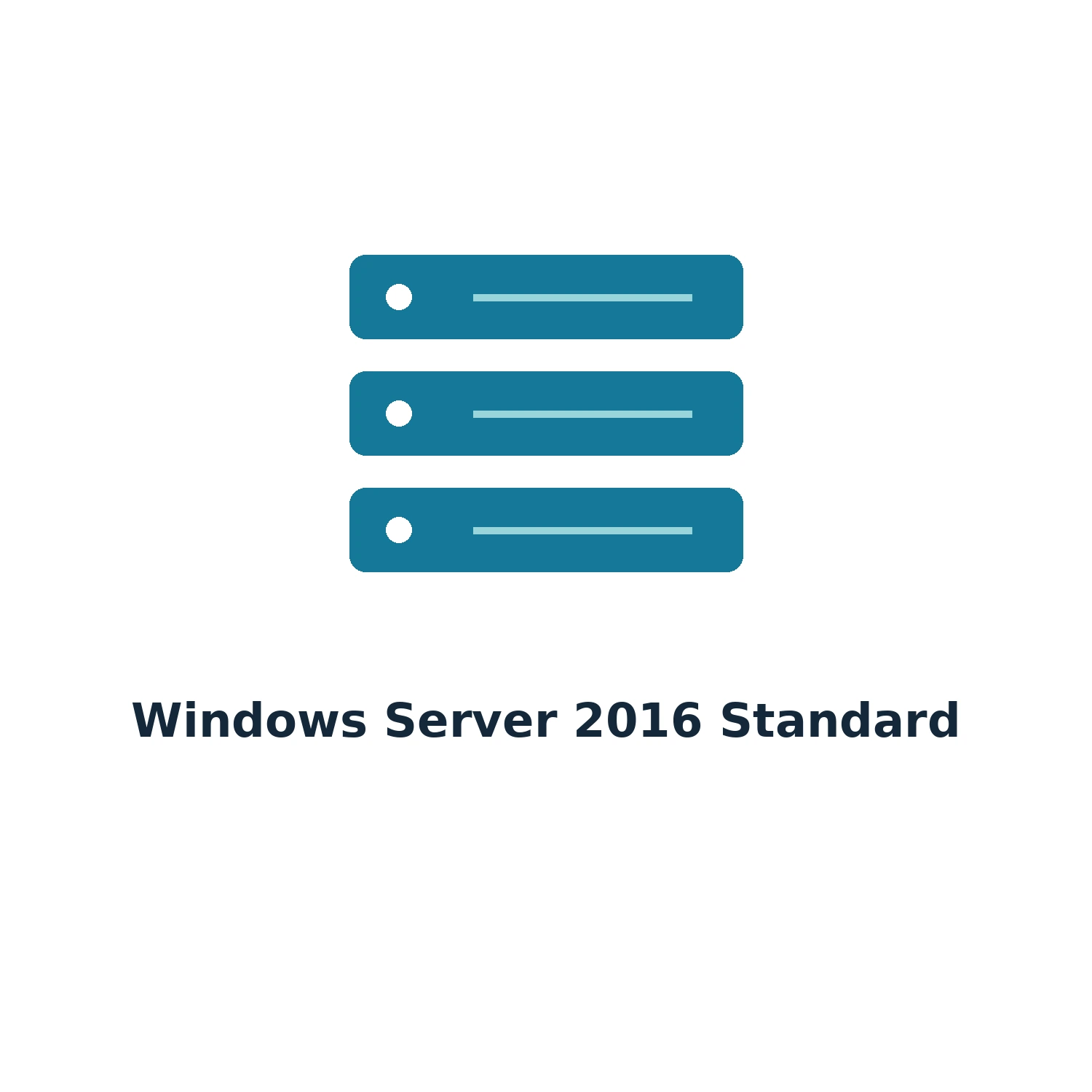 Windows Server 2016 Standard – Digital Licence Key – Lifetime — product illustration