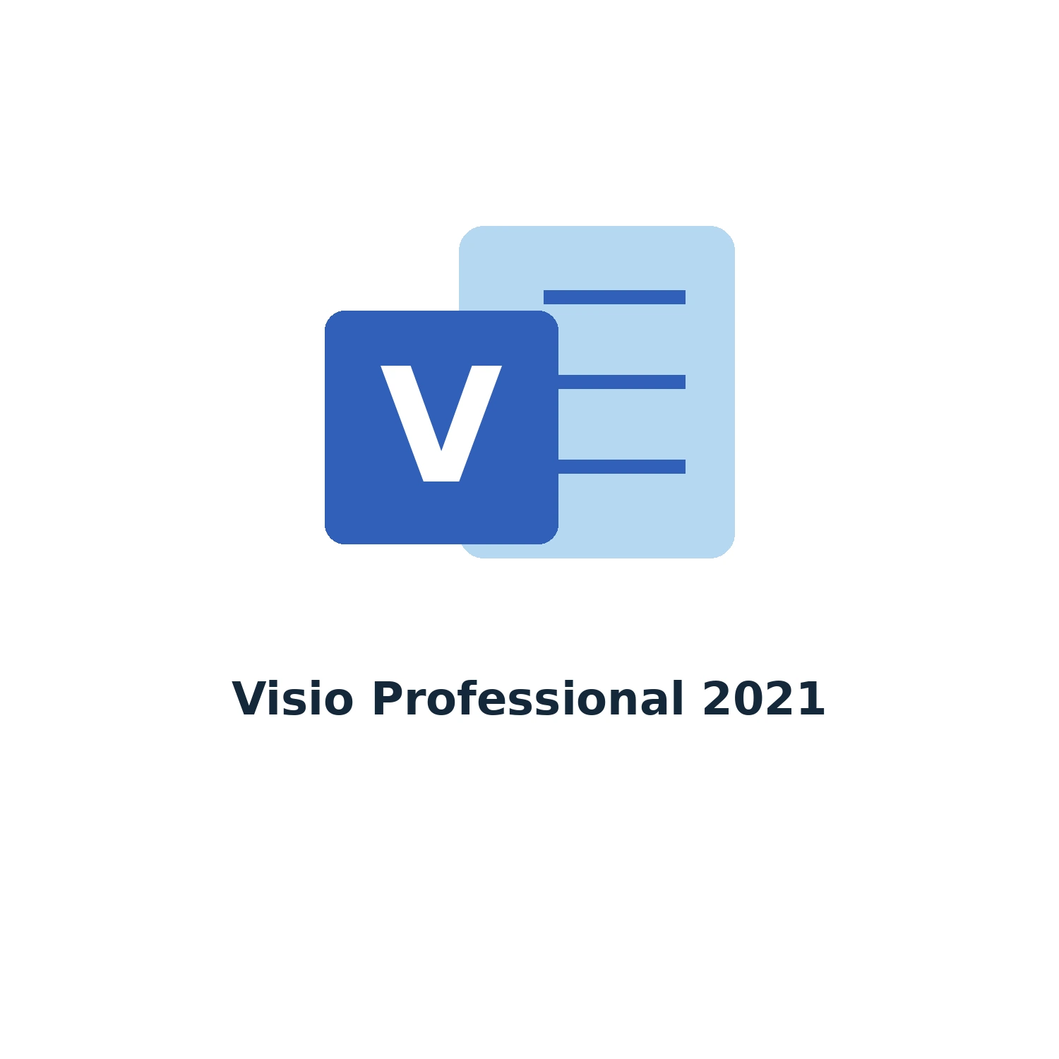 Visio Professional 2021 – Licence Key – Single PC – Lifetime — product illustration