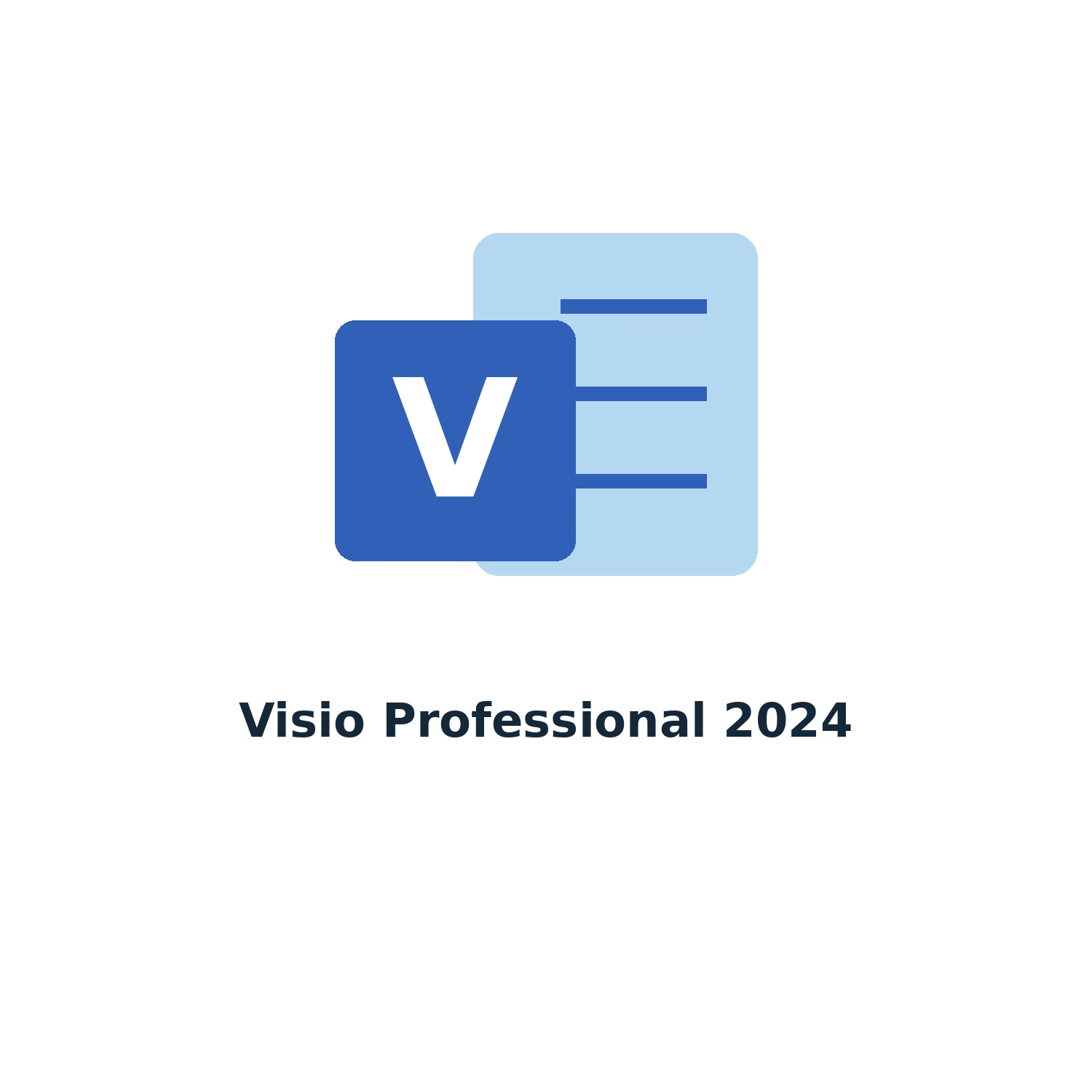 Visio Professional 2024 – Licence Key – Single PC – Lifetime — product illustration