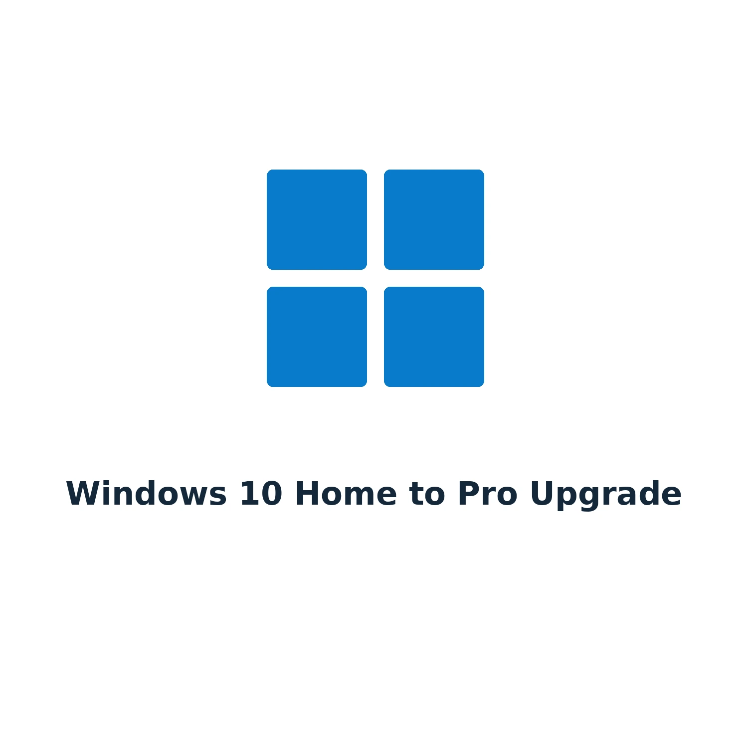 Windows 10 Home to Pro Upgrade – Licence Key – Single PC – Lifetime — product illustration